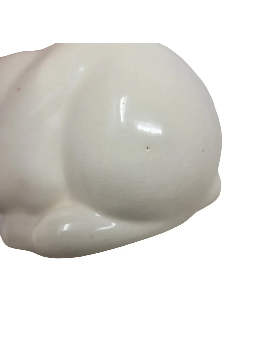 Rare Vintage White Bunny Rabbit Salt & Pepper Shakers Stamped Metlox Calif